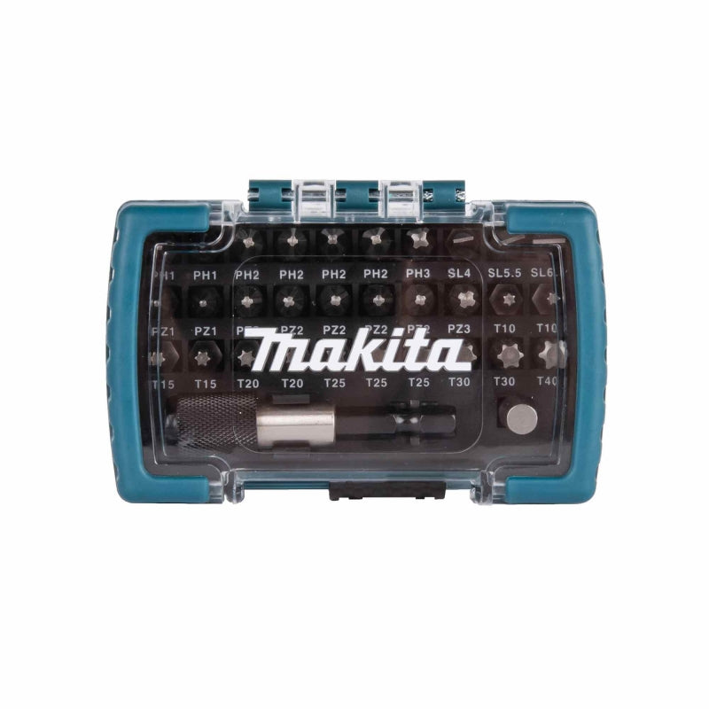 Makita D-74762 32 Piece Screwdriver Drill Bit Set Quick Release Magnetic Holder