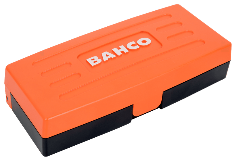 Bahco SBSL25 1/4" Square Drive Socket Set with Metric Hex Profile and Screwdriver Bits/Bit Holder, 25 Pcs/Case Retail Pack