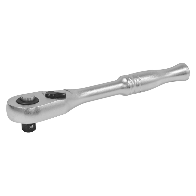 Sealey AK7930 Ratchet Wrench 1/4"Sq Drive 90-Tooth Flip Reverse - Premier Platinum
