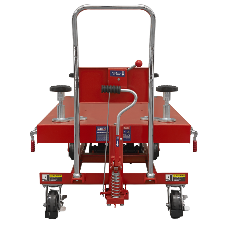 Sealey EVBT1000 1000kg Capacity EV Battery Lift/Hydraulic Platform Truck High Lift