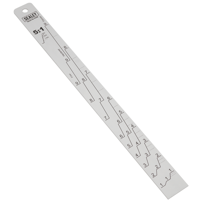 Sealey PA08 Aluminium Paint Measuring Stick 5:1/5:3
