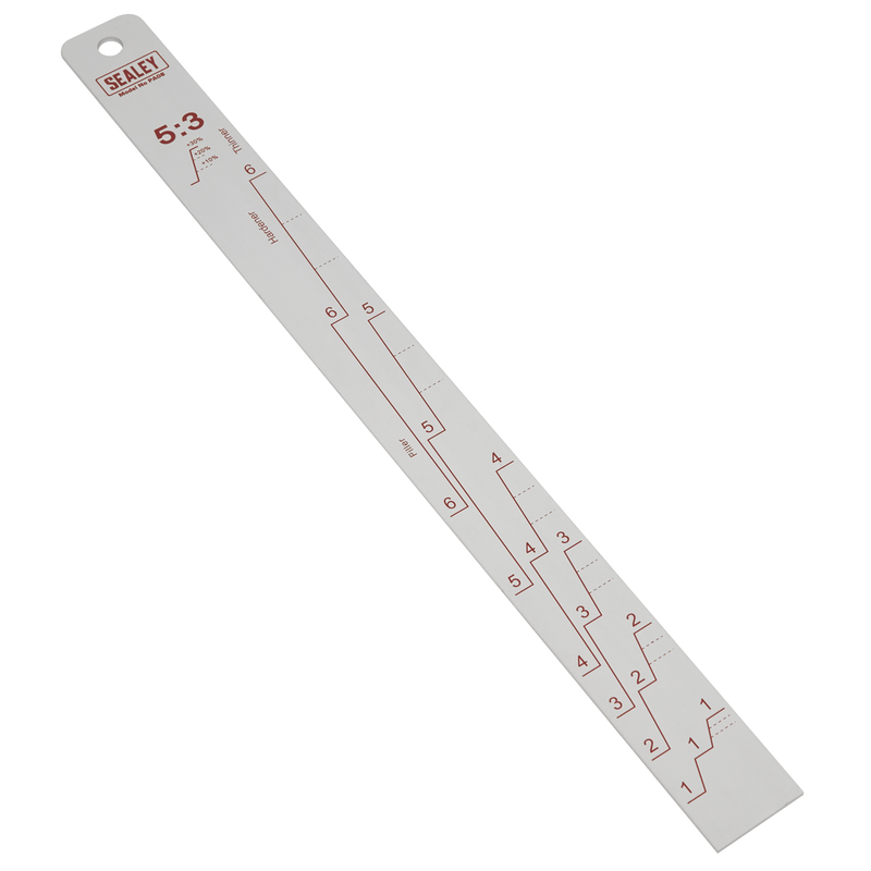 Sealey PA08 Aluminium Paint Measuring Stick 5:1/5:3