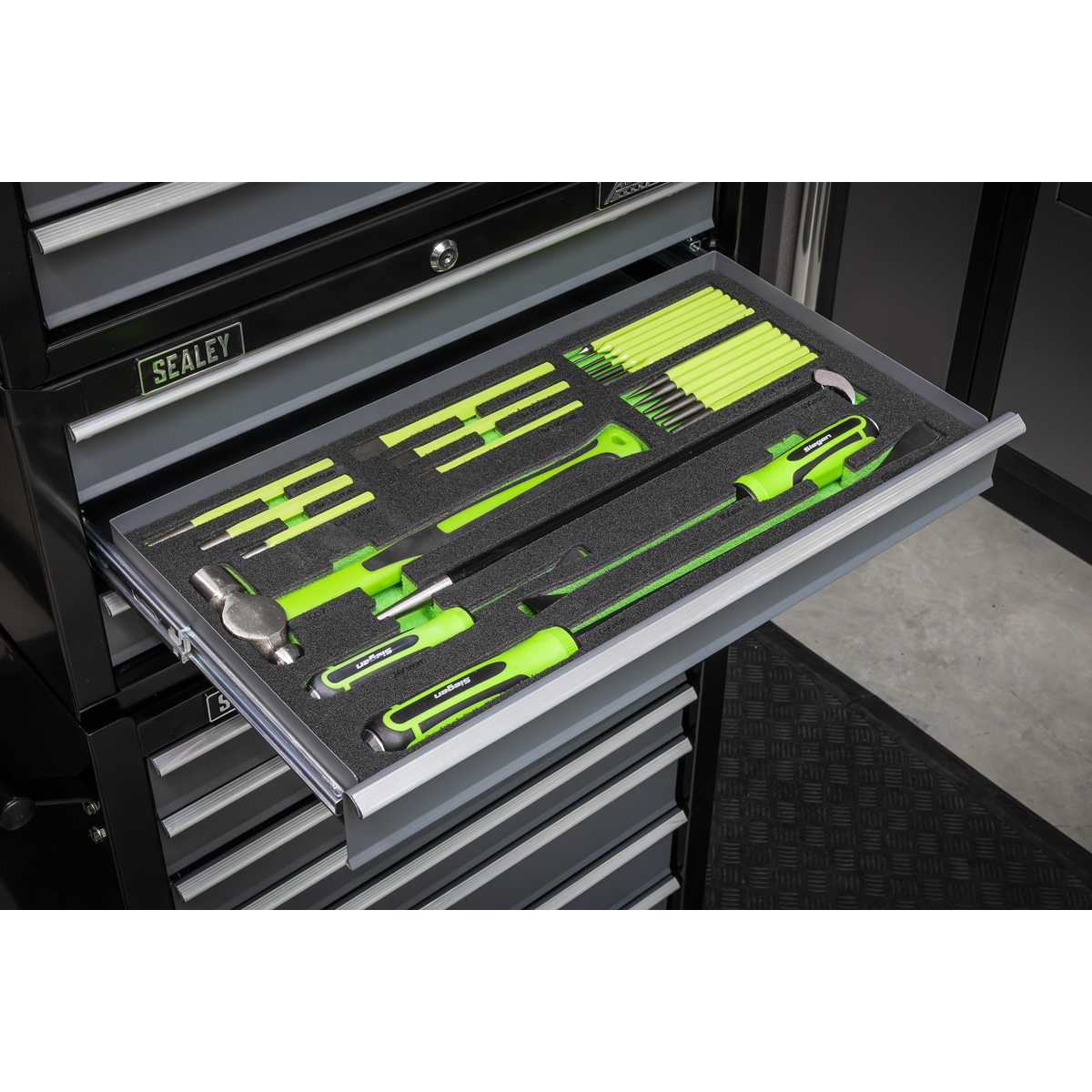 Sealey Pry Bar Set Con Tappo A Martello Siegen Resistente - Foto 5