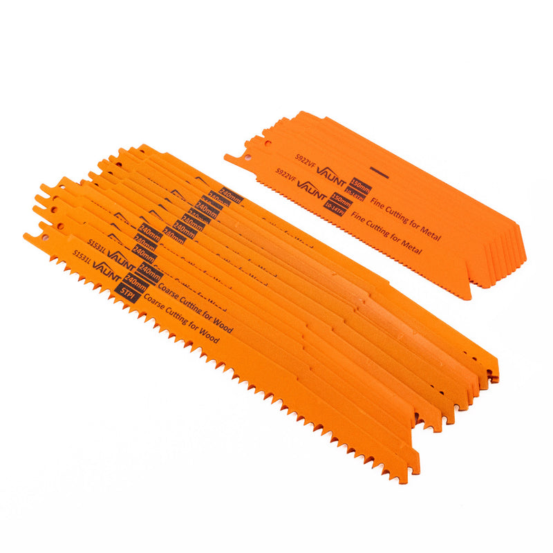 Vaunt V1353010 Reciprocating Saw Blades Wood & Metal - Pack of 25 (S1531L S922VF)