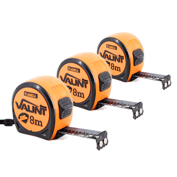 Vaunt V1456011 Premium 8m Metric Compact Tape Measure - Pack of 3