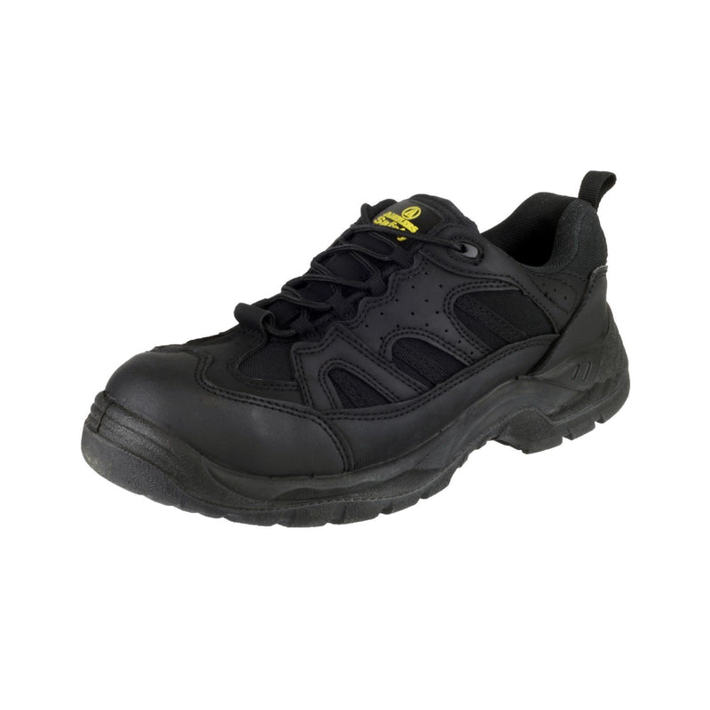 Amblers Safety 17522-25122 FS214 Vegan Friendly Safety Shoes- Mens, Black