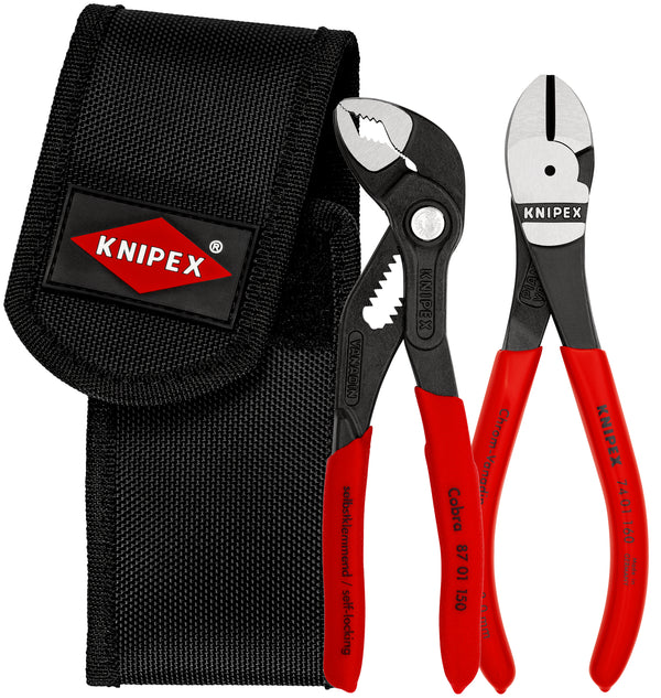 KNIPEX 00 20 72 V02 KNIPEX Pliers Set in belt tool pouch