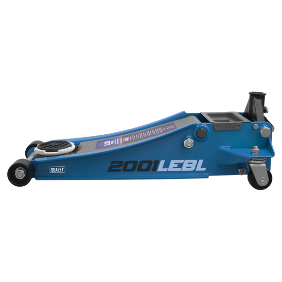 Sealey 2001LEBL 2.25tonne Low Entry Trolley Jack with Rocket Lift- Blue