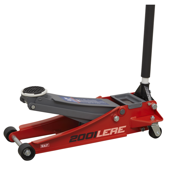 Sealey 2001LERE 2.25tonne Low Entry Trolley Jack with Rocket Lift - Red