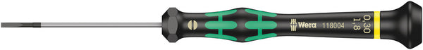 Wera 05118004001 2035 Screwdriver for slotted screws for electronic applications, 0.30 x 1.8 x 60 mm