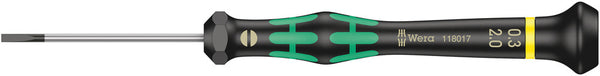 Wera 05118017001 2035 Screwdriver for slotted screws for electronic applications, 0.30 x 2 x 50 mm