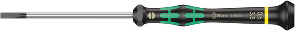 Wera 05118012001 2035 Screwdriver for slotted screws for electronic applications, 0.60 x 3.5 x 80 mm