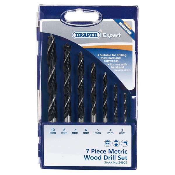 Draper 24902 Metric Wood Drill Set (7 Piece)