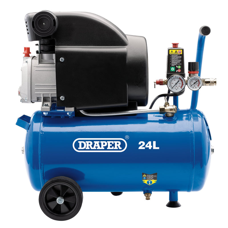 Draper 24980 Air Compressor, 24L, 1.5kW