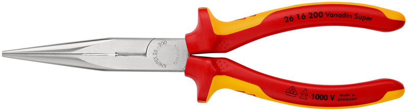 KNIPEX 26 16 200 SNIPE NOSE SIDE CUTTING PLIERS