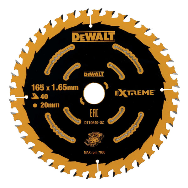 DeWalt DT10640 165mm 40T Extreme Framing Circular Saw Blade
