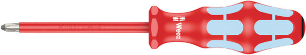 Wera 05022741001 3165 i PZ VDE Insulated screwdriver for Pozidriv screws, stainless, PZ 2 x 100 mm