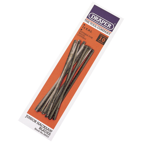 Draper 39007 Junior Hacksaw Blades, 150mm, 14tpi (Pack of 10)