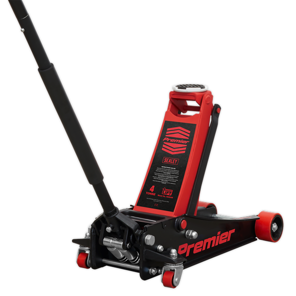 Sealey 4040AR 4tonne Trolley Jack with Rocket Lift - Red