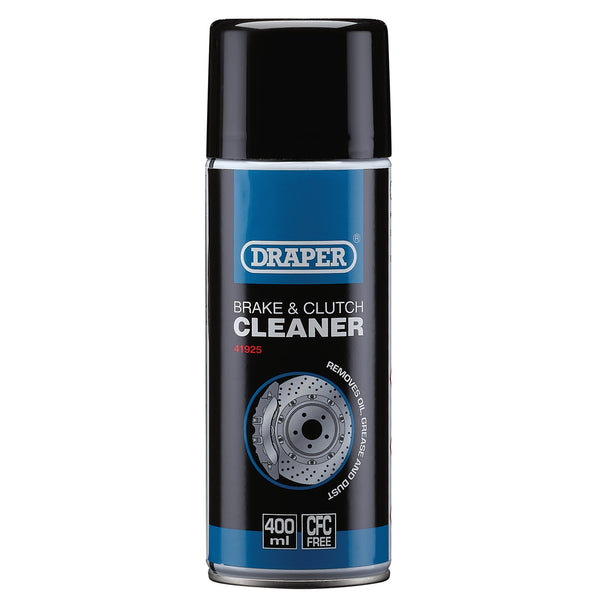 Draper 41925 Brake and Clutch Cleaner Spray, 400ml