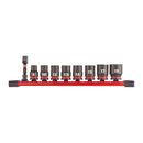Milwaukee 4932480454 3/8" Impact Socket Set 9 Piece