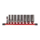 Milwaukee 4932480455 3/8" Deep Impact Socket Set 9 Piece