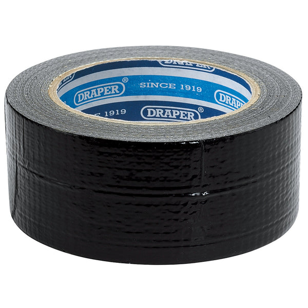 Draper 49432 Duct Tape Roll, 33m x 50mm, Black