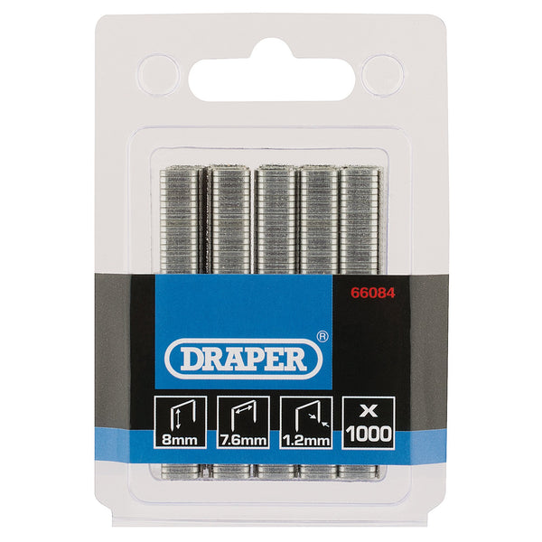 Draper 66084 Staples, 8mm (Pack of 1000)