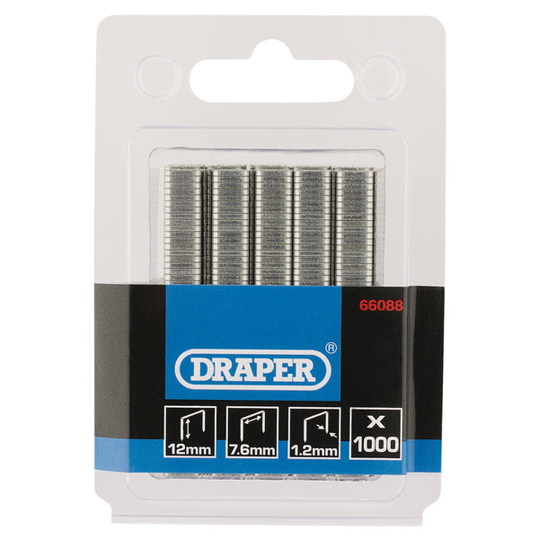 Draper 66088 Staples, 12mm (Pack of 1000)