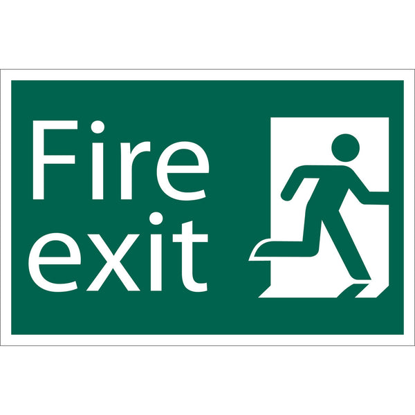 Draper 72449 Fire Exit' Safety Sign, 300 x 200mm