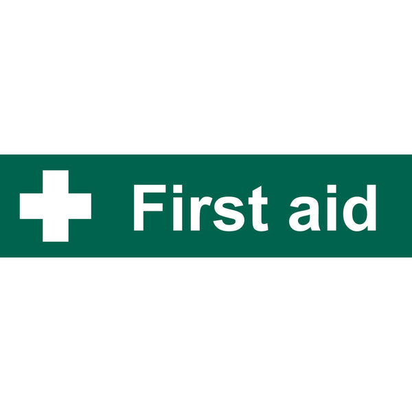 Draper 73263 'First Aid' Safety Sign, 200 x 50mm