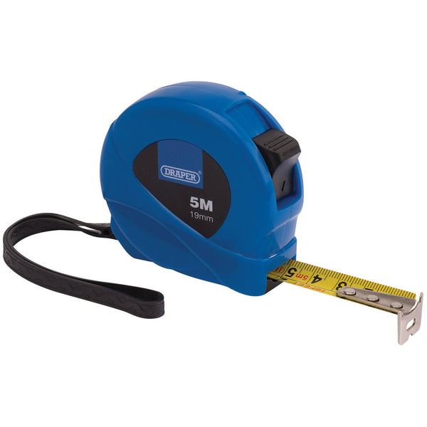 Draper 75881 Measuring Tape, 5m/16ft x 19mm, Blue