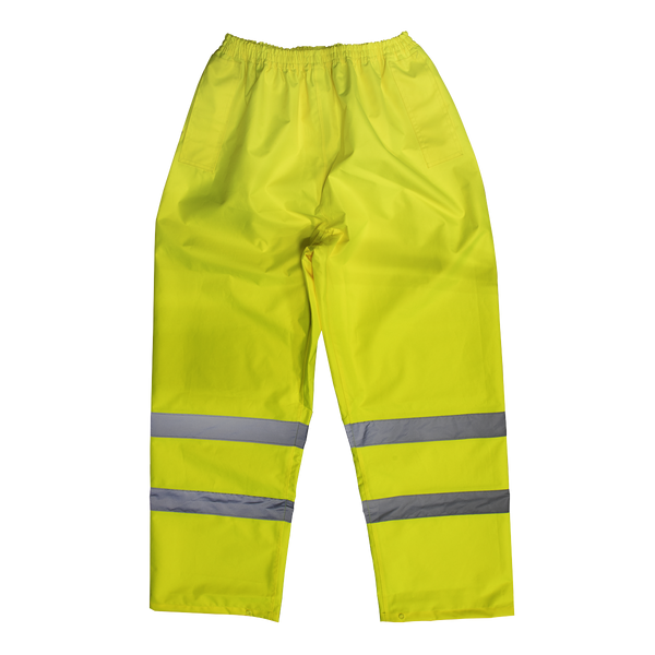 Sealey 807L Hi-Vis Yellow Waterproof Trousers - Large