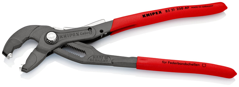 KNIPEX 85 51 250 AF Spring Hose Clamp Pliers with locking de