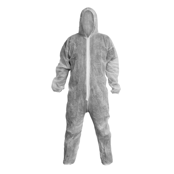 Sealey 9601L Disposable Coverall White - Large