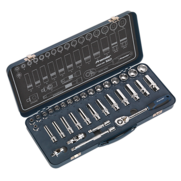 Sealey AK27481 34pc 3/8"Sq Drive Lock-On™ Socket Set