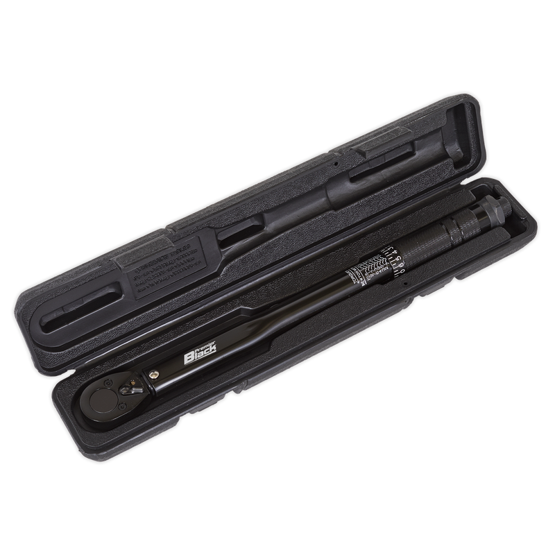 Sealey AK623B 3/8"Sq Drive Calibrated Micrometer Torque Wrench - Black Series