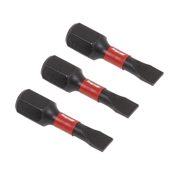 Sealey AK8201 3pc 25mm Slotted 4.5mm Impact Power Tool Bits