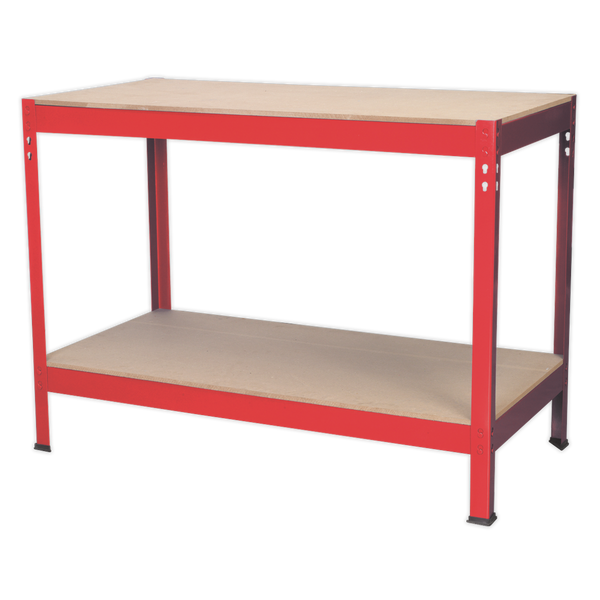 Sealey AP1210 1.2m Steel Workbench with Wooden Top