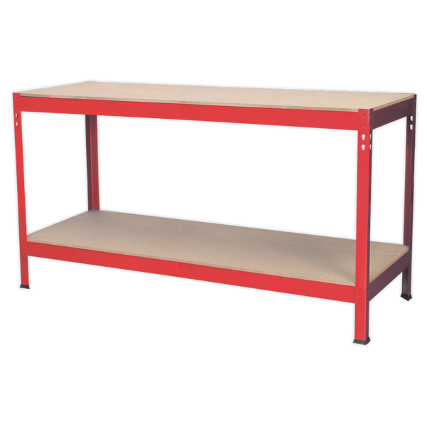 Sealey AP1535 1.53m Steel Workbench with Wooden Top