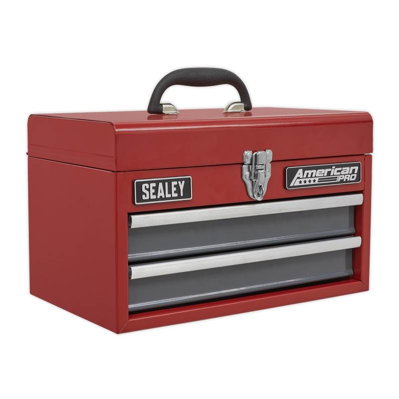 Sealey AP2602BB 2 Drawer Portable Toolbox with Ball-Bearing Slides