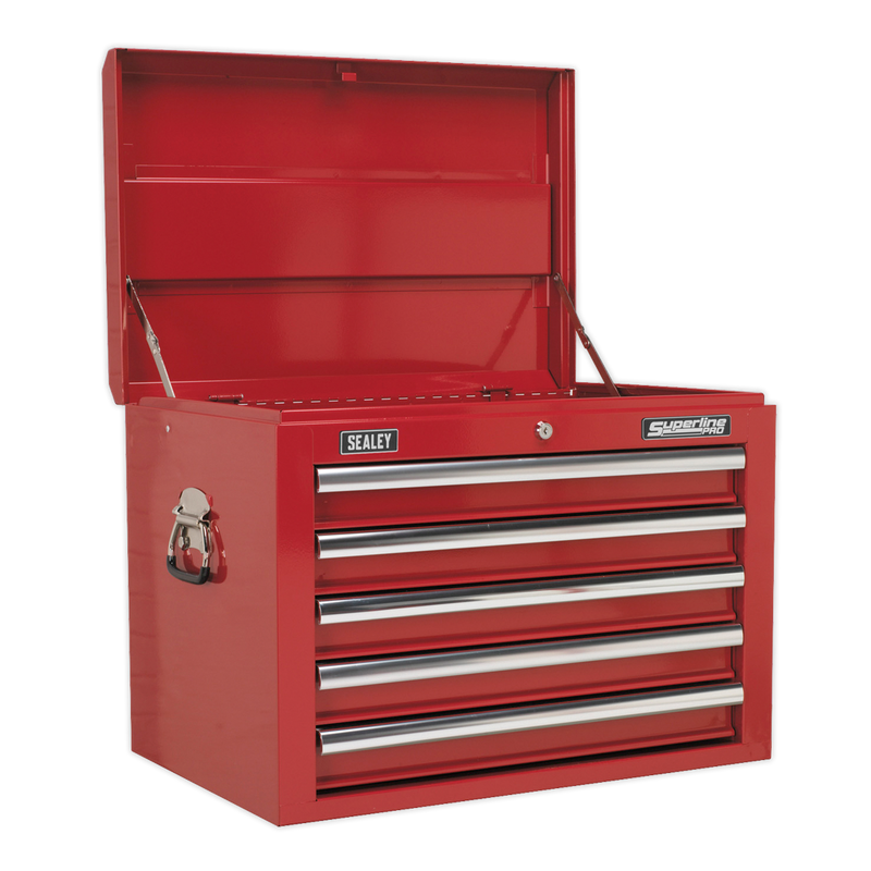 Sealey TBTPCOMBO1 14 Drawer Tool Chest Combination with 446pc Tool Kit - Red