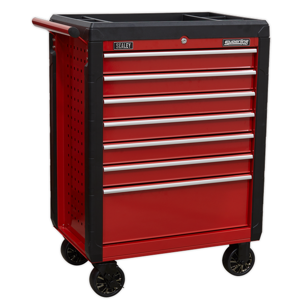Sealey AP3407 7 Drawer Rollcab with Ball-Bearing Slides - Red