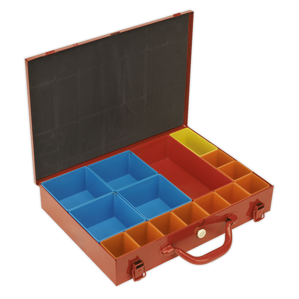 Sealey APMC15 Metal Case with 15 Storage Bins