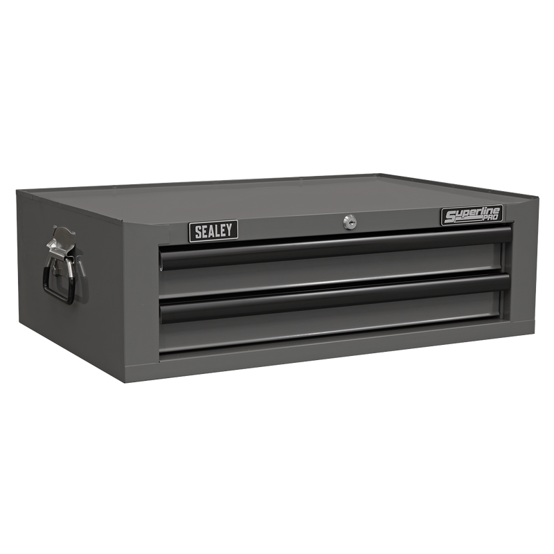 Sealey APSTACKTGR Topchest, Mid-Box & Rollcab Combination 14 Drawer with Ball-Bearing Slides - Grey