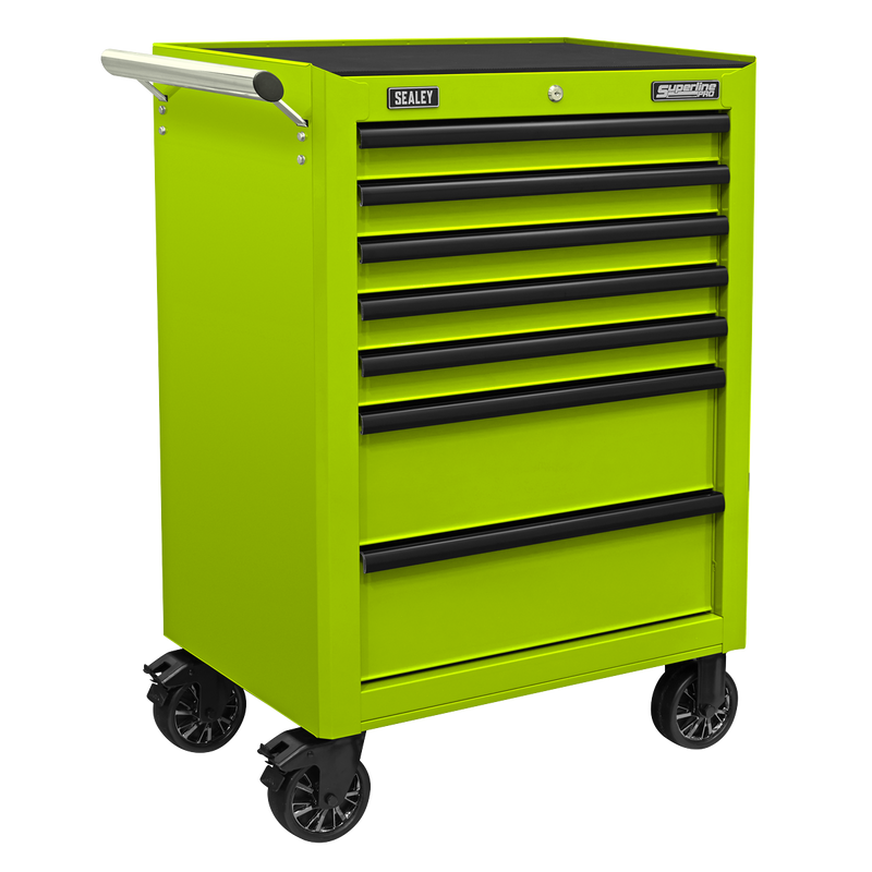 Sealey APSTACKTHV Topchest, Mid-Box & Rollcab Combination 14 Drawer with Ball-Bearing Slides - Green