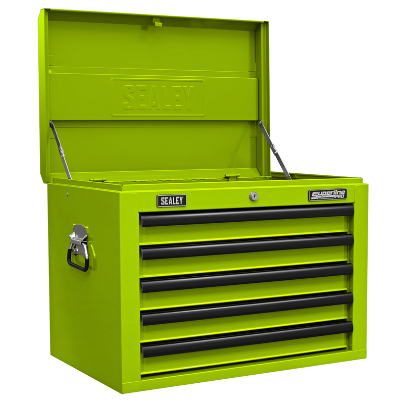 Sealey APSTACKTHV Topchest, Mid-Box & Rollcab Combination 14 Drawer with Ball-Bearing Slides - Green