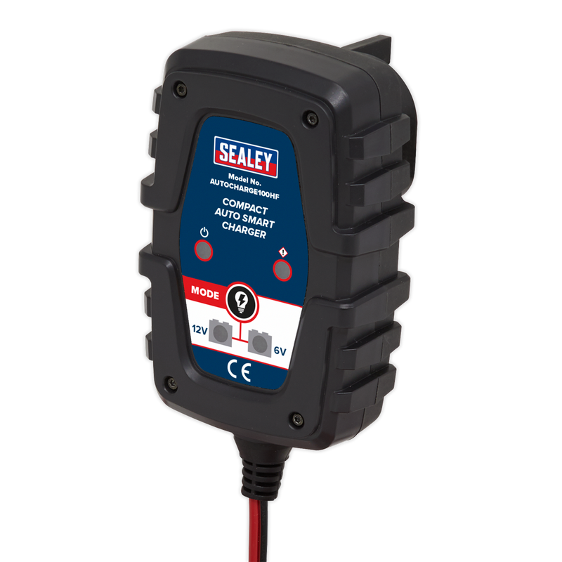 Sealey AUTOCHARGE100HF 1A 6/12V Compact Smart Trickle Charger