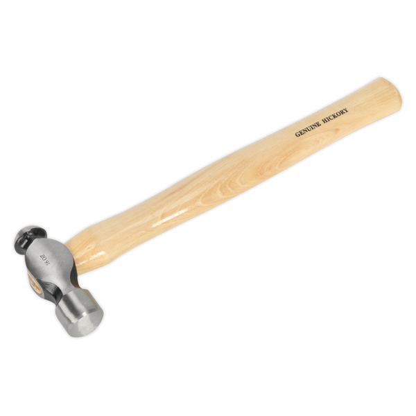 Sealey BPH16 1lb Ball Pein Hammer with Hickory Shaft