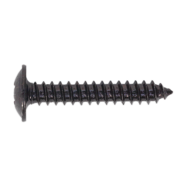 Sealey BST4225 4.2 x 25mm Black Pozi Self Tapping Flanged Head Screw - Pack of 100